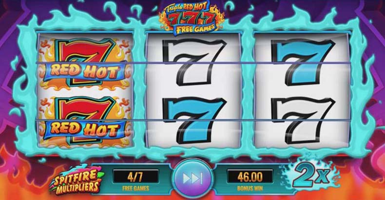 Triple Red Hot 777 Slot Machine